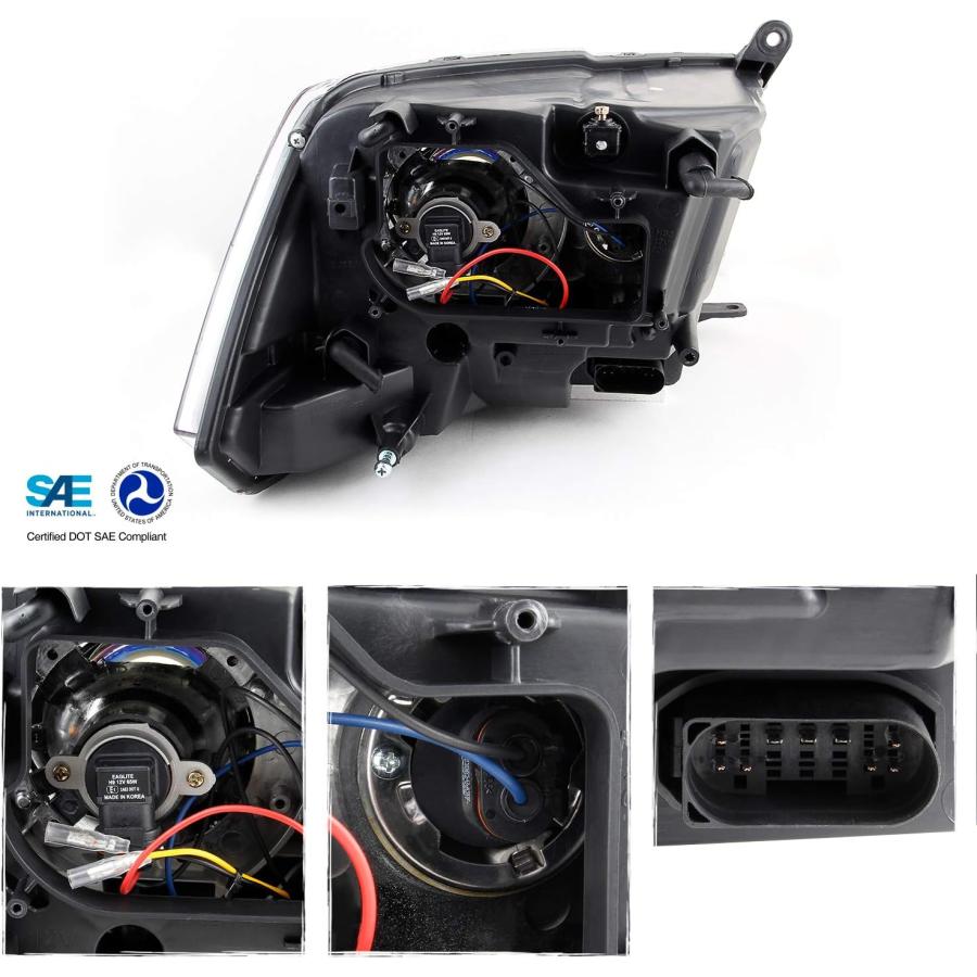 【並行輸入品】AKKON - [工場アップグレード] 09-18 Dodge Ram 1500 2500 3500 デュアルプロジェクター LED D_1