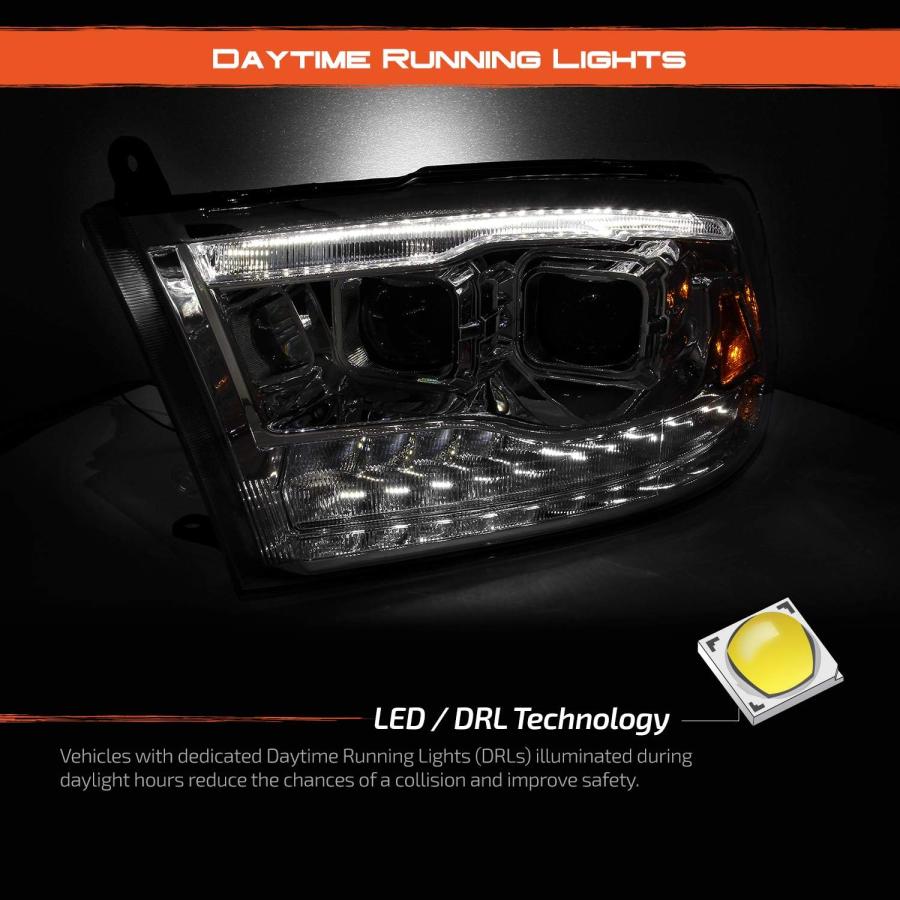 【並行輸入品】AKKON - [工場アップグレード] 09-18 Dodge Ram 1500 2500 3500 デュアルプロジェクター LED D_2