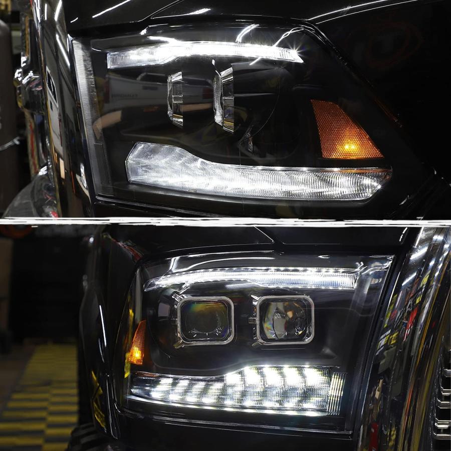 【並行輸入品】AKKON - [工場アップグレード] 09-18 Dodge Ram 1500 2500 3500 デュアルプロジェクター LED D_6