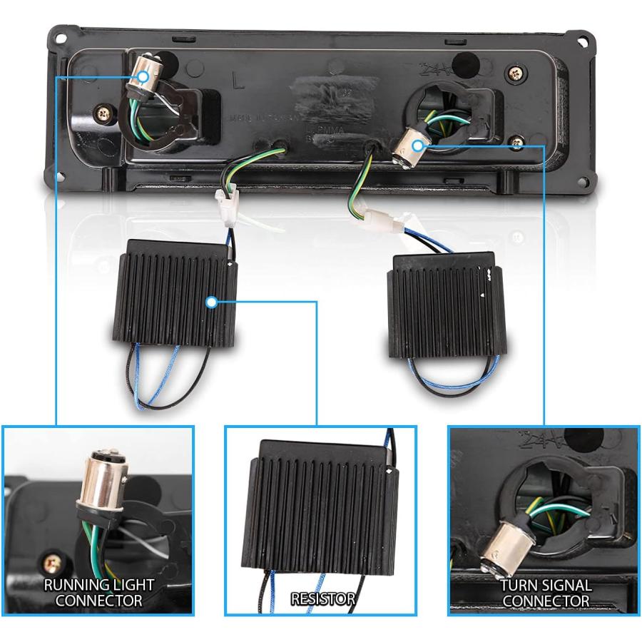 【並行輸入品】AmeriLite パーキングLEDライト フルサイズ/ブレザー/サバーバン用 : シエラ/ユーコン - 助手席と運転席側 車両ライトアの画像