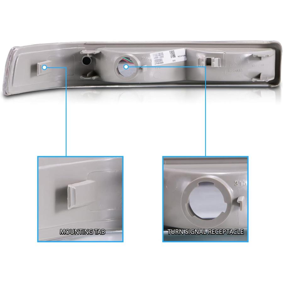 【並行輸入品】AmeriLite Parking/Signal Lights Euro Amber for Chevy S10 / Blazer -_4