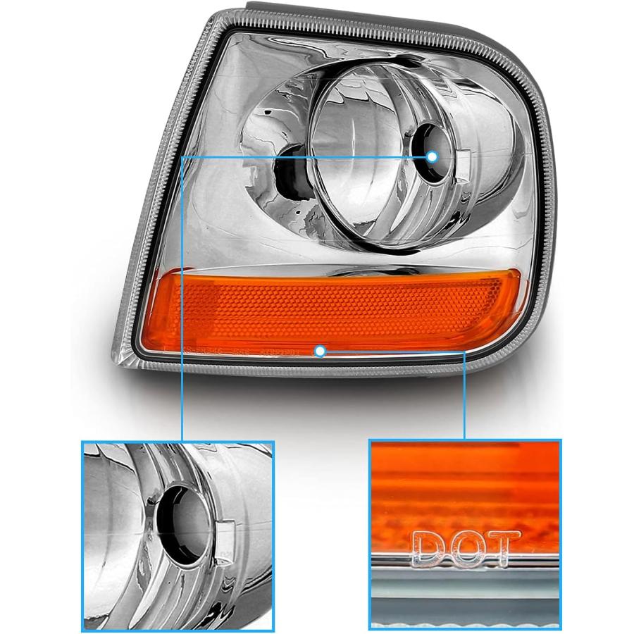 【並行輸入品】AmeriLite ユーロコーナーライト Ford Expedition / F150用 - 助手席と運転席側の画像