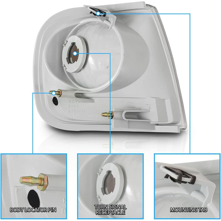 【並行輸入品】AmeriLite ユーロコーナーライト Ford Expedition / F150用 - 助手席と運転席側の画像