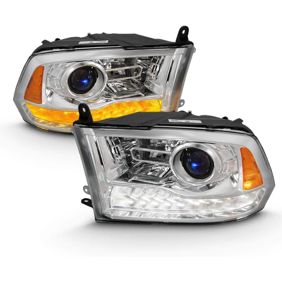【並行輸入品】AmeriLite ハロゲン LED プロジェクター 車用ヘッドライト 2009-2018 ダッジ・ラム 1500 2500 3500_1
