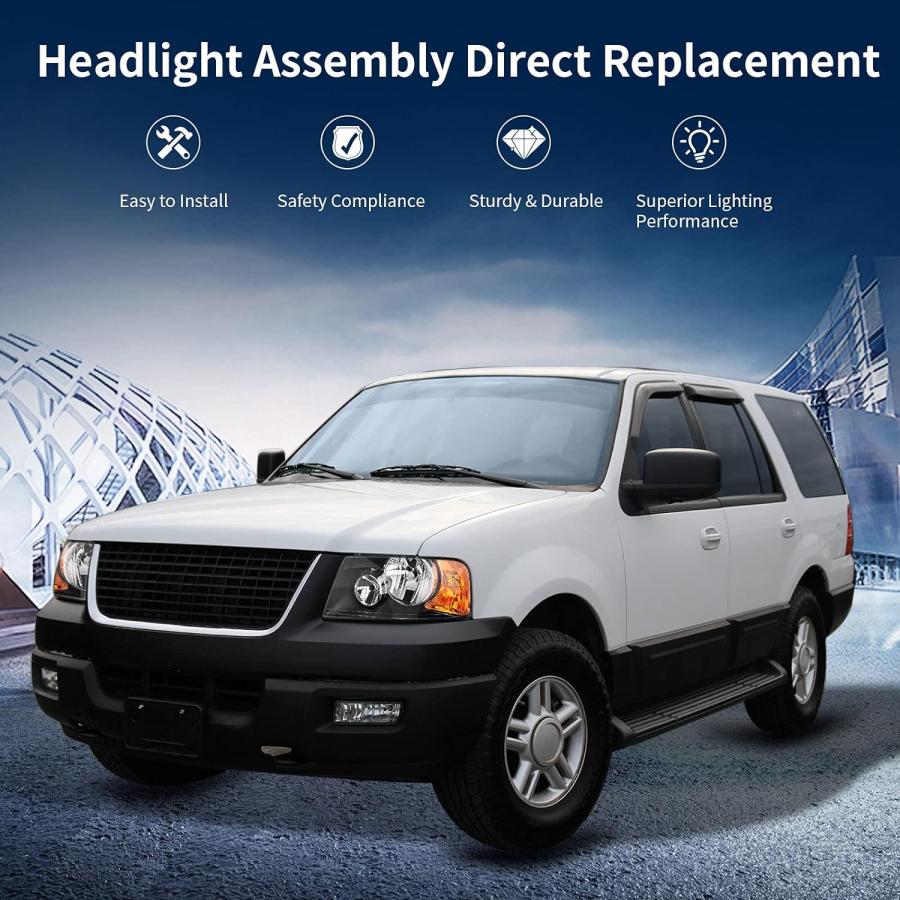 【並行輸入品】AUTOSAVER88 ヘッドライトアセンブリ 03 04 05 06 2003 2004 2005 2006 Ford Expeditの画像