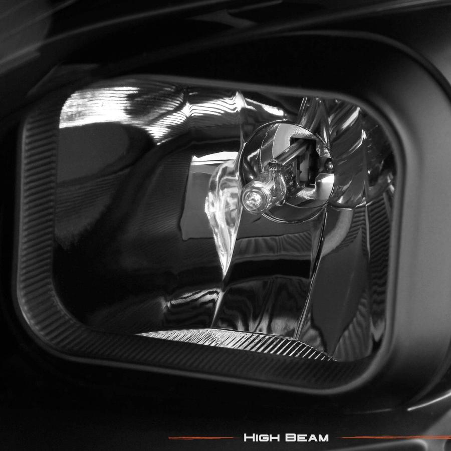 【並行輸入品】2013-2015年式 シボレー マリブ Cバー LED DRL 左右 プロジェクターハウジングヘッドライト - ブラックの画像