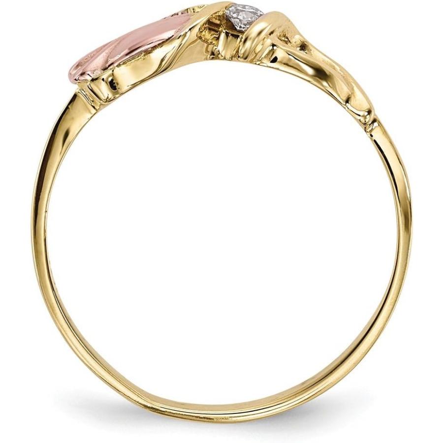 【並行輸入品】Jewels By Lux 10k Yellow Gold and White Gold Black Hills Gold Diamonの画像