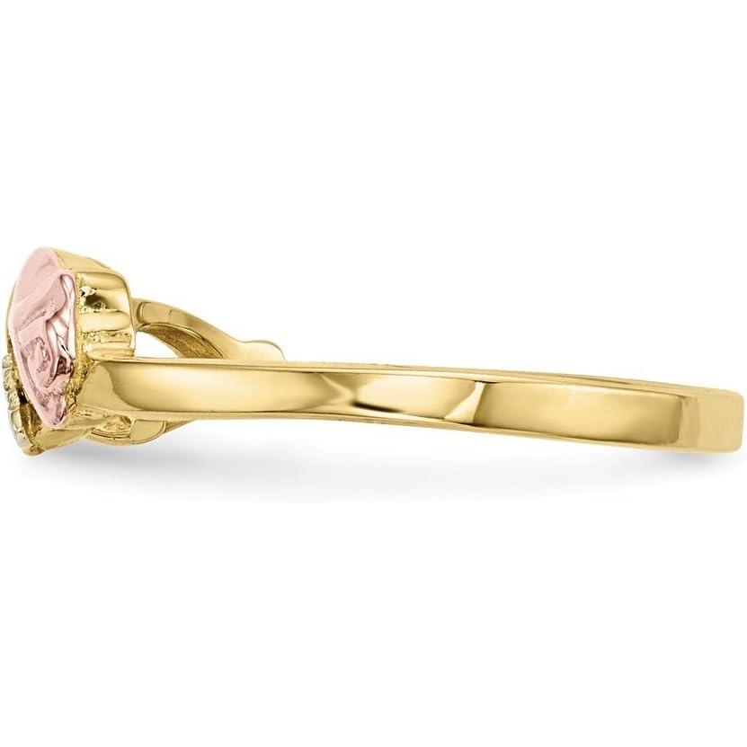 【並行輸入品】Jewels By Lux 10k Yellow Gold and White Gold Black Hills Gold Diamonの画像