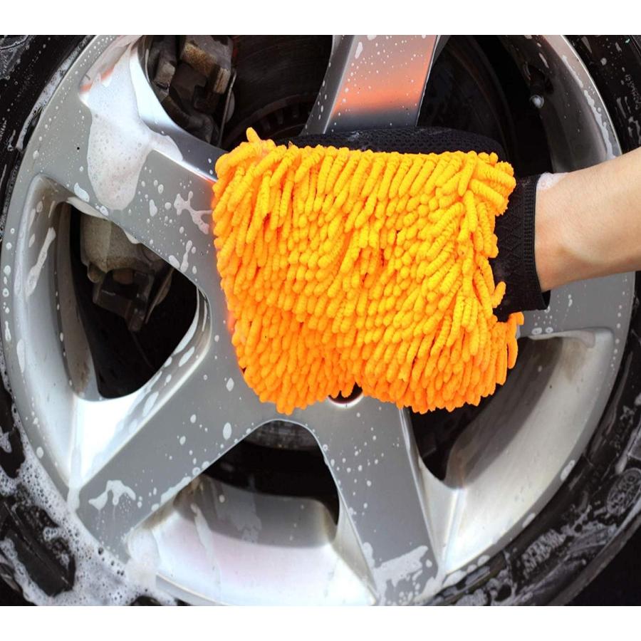 SCRUBIT Car Wash Mitt Car Scrubber - 2 Pack   Scratch-Free Car Sponges for Washing  Dual Sided Wash Mitts for Car Washing - Premium Car Wash Sponge｜good-face｜05