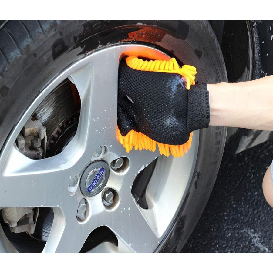 SCRUBIT Car Wash Mitt Car Scrubber - 2 Pack   Scratch-Free Car Sponges for Washing  Dual Sided Wash Mitts for Car Washing - Premium Car Wash Sponge｜good-face｜09