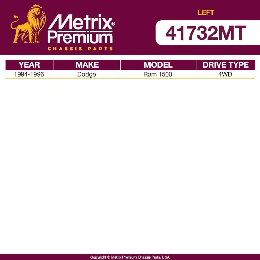【並行輸入品】Metrix プレミアム左タイロッドエンド調整スリーブ ES2012S 1994-1996 Dodge Ram 1500 4WDに適合　_1
