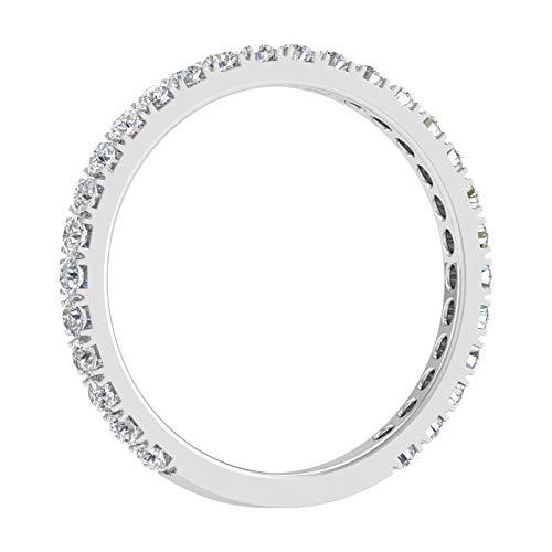 【並行輸入品】1/2 カラット ダイヤモンド 3/4 エタニティ 結婚指輪 14K ゴールド   IGI認定 1/2 Carat Diamondの画像