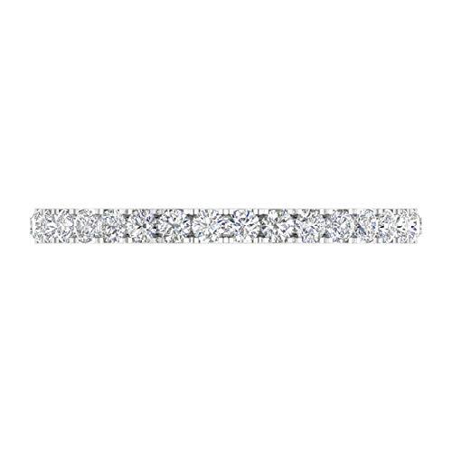 【並行輸入品】1/2 カラット ダイヤモンド 3/4 エタニティ 結婚指輪 14K ゴールド   IGI認定 1/2 Carat Diamondの画像