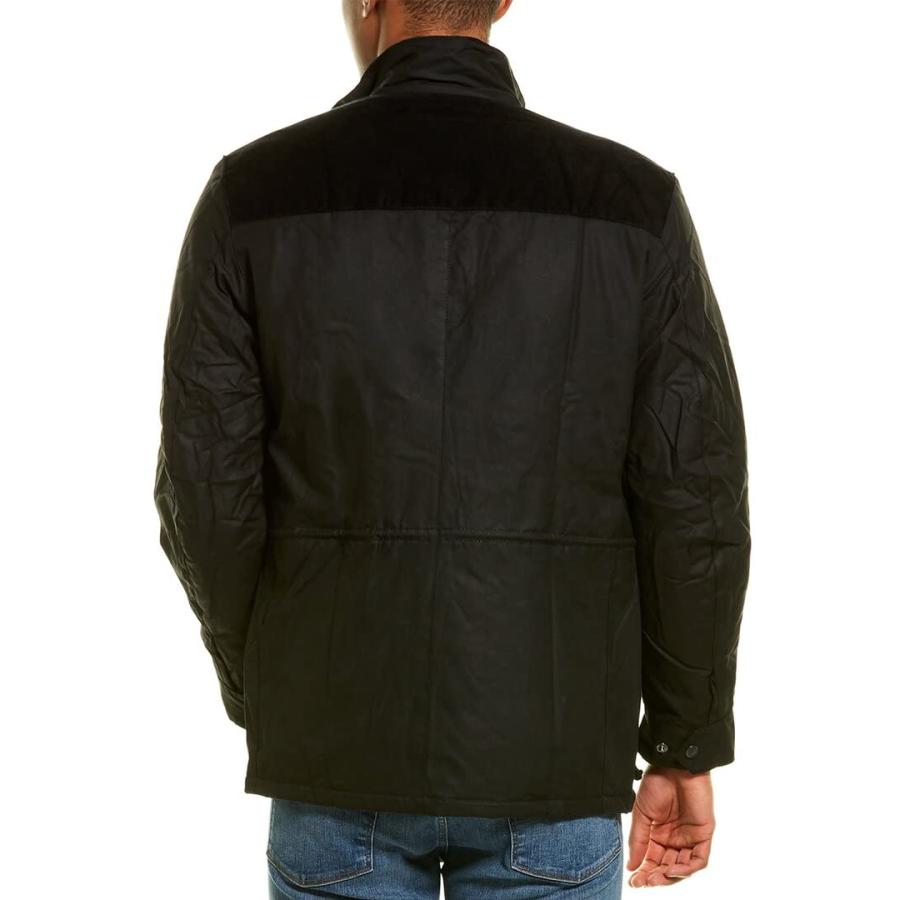 【並行輸入品】Barbour Mens Kyle Waxed Jacket Small Blackの画像