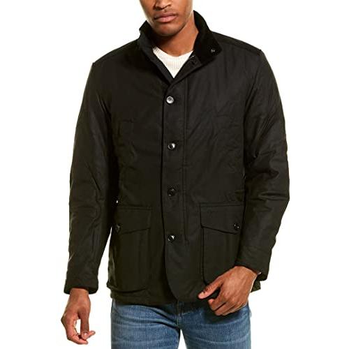 【並行輸入品】Barbour Mens Kyle Waxed Jacket Small Blackの画像