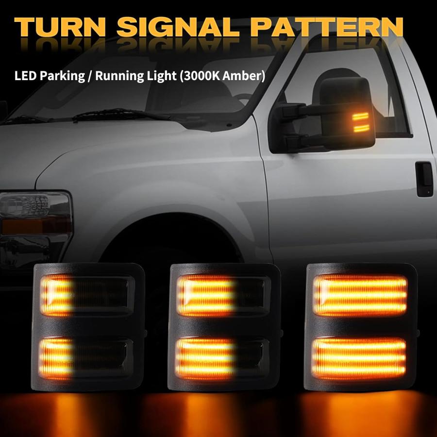【並行輸入品】Gempro Sequential LED Side Mirror Marker Switchback Turn Signal Lighの画像