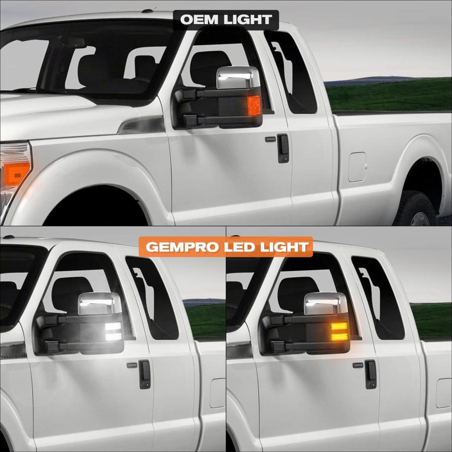 【並行輸入品】Gempro Sequential LED Side Mirror Marker Switchback Turn Signal Lighの画像