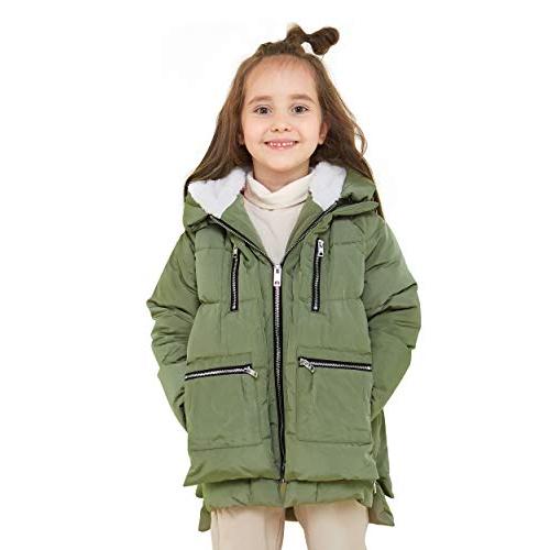 並行輸入品】Orolay Children Hooded Down Coat Girls Quilted Puffer 