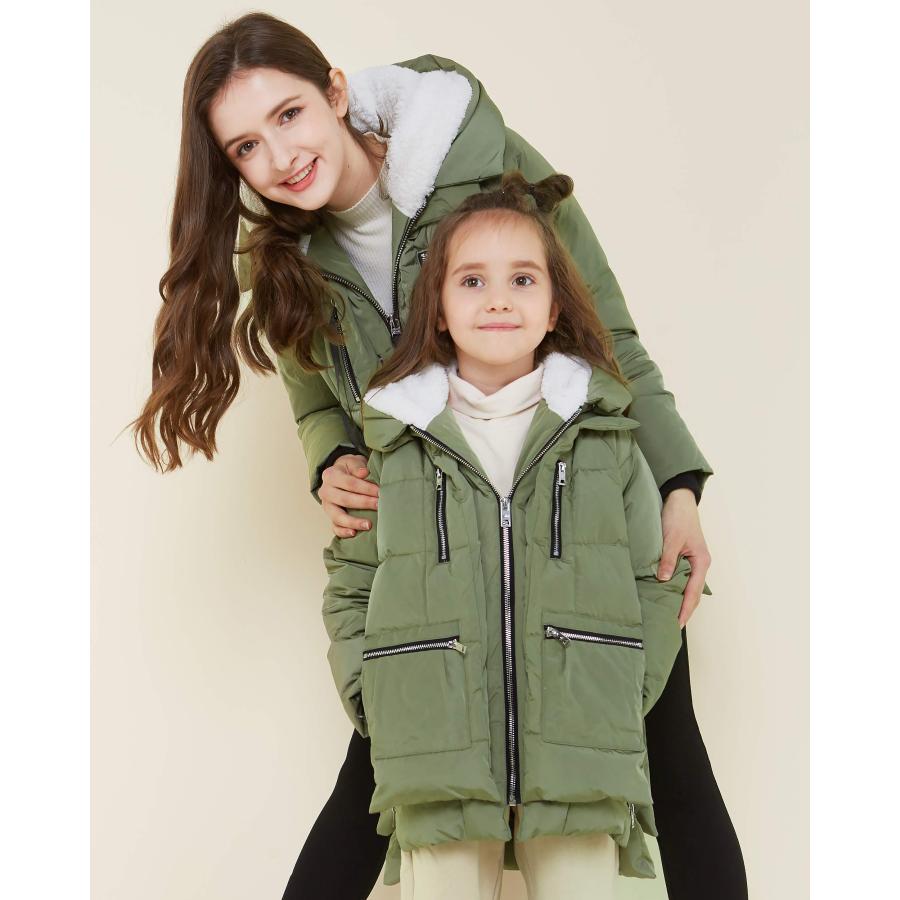 並行輸入品】Orolay Children Hooded Down Coat Girls Quilted Puffer 
