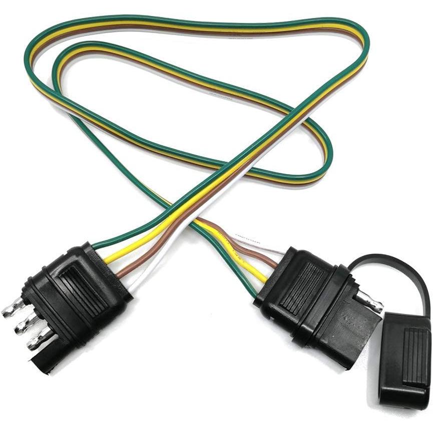 並行輸入品】トレーラーワイヤー延長プラグ 4ピンヒッチライト