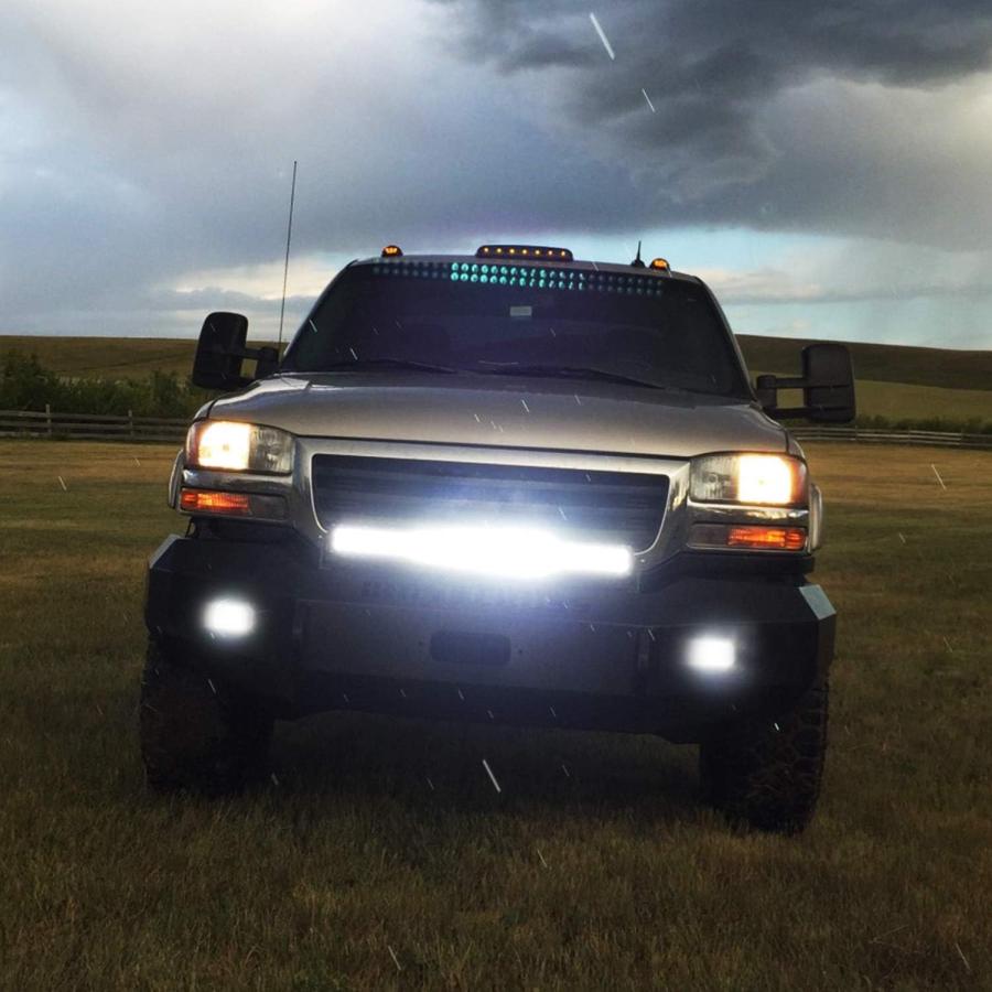 【並行輸入品】Nilight Led Light Bar Set 20Inch 420W Triple Row Spot Flood Combo Wo_9