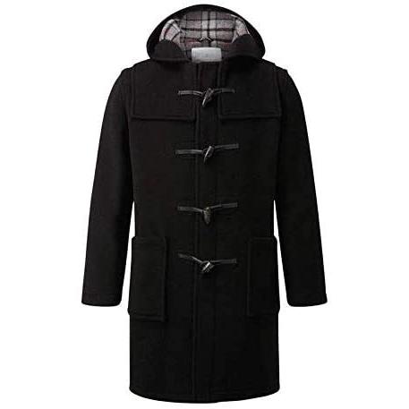 Montgomery Duffle コート 黒　美品 並行輸入品】Original Montgomery メンズ ダッフルコート トグルコート