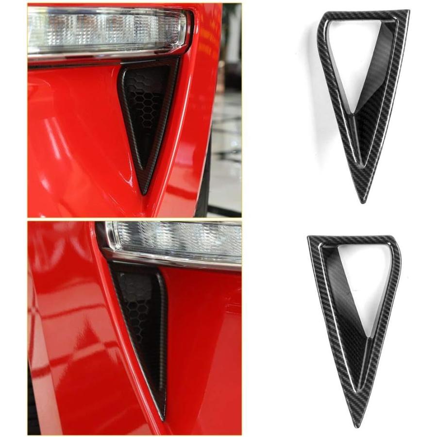 【並行輸入品】Voodonala for Mustang Carbon Fiber Daytime Running Lights DRL Trim f_1