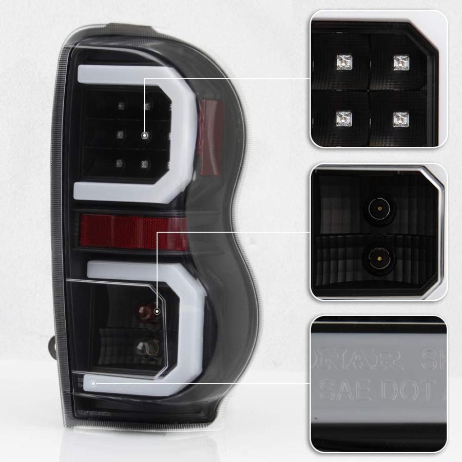 【並行輸入品】ACANII - For 2004-2009 Dodge Durango SUV Black Housing LED Tube Tailの画像