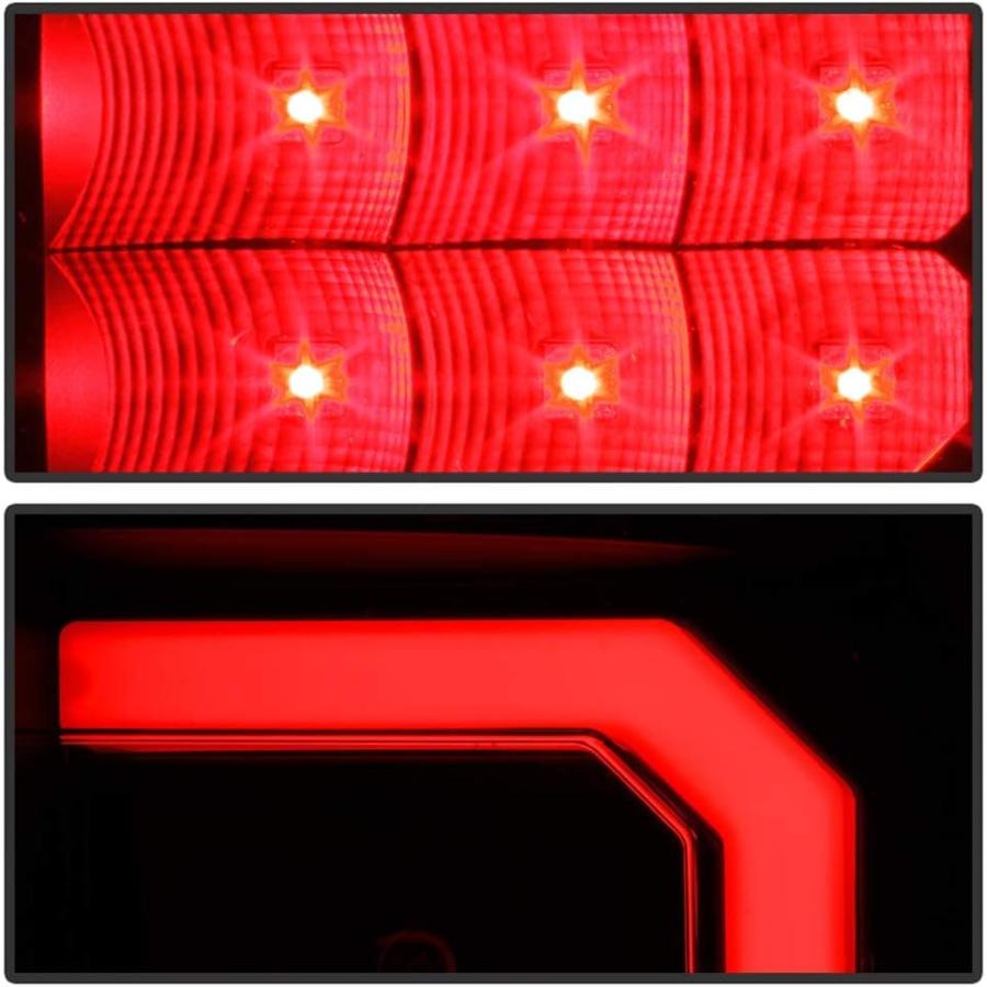 【並行輸入品】ACANII - For 2004-2009 Dodge Durango SUV Black Housing LED Tube Tailの画像