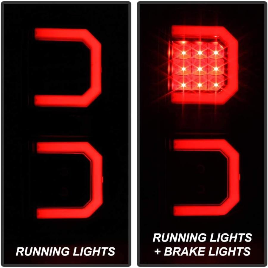 【並行輸入品】ACANII - For 2004-2009 Dodge Durango SUV Black Housing LED Tube Tailの画像