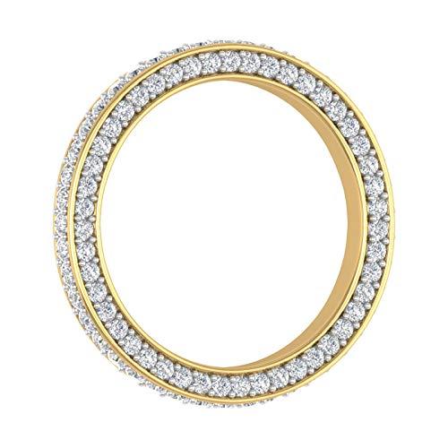 【並行輸入品】1カラットプロングセット ダイヤモンド レディース 結婚指輪 エタニティリング 14Kゴールド IGI認定, 金属 石, ダイヤモの画像