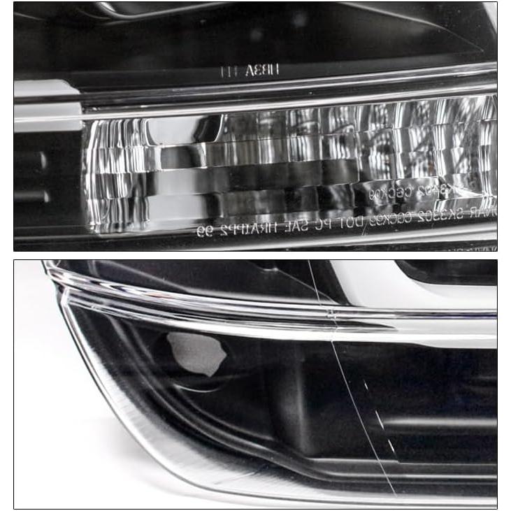【並行輸入品】ZMAUTOPARTS LED ブラック プロジェクターヘッドライト ヘッドライト 1999-2004 ジープ グランドチェロキー用の画像