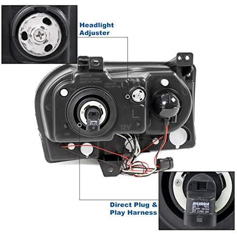 【並行輸入品】ZMAUTOPARTS Halo LED ブラック プロジェクターヘッドライト ヘッドライト 2005-2007 Chrysler 30_2