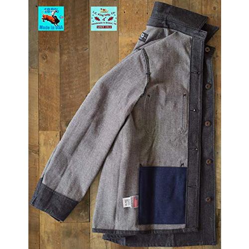 【並行輸入品】L.C. King Made in USA メンズ ダークチャコール デニム コア コート US サイズ: X Small カラーの画像