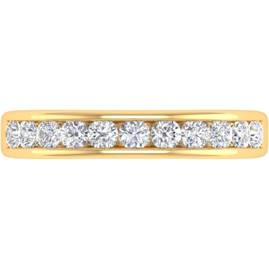 【並行輸入品】1/2カラット チャネルセット ダイヤモンド 結婚指輪 14Kゴールド　_2