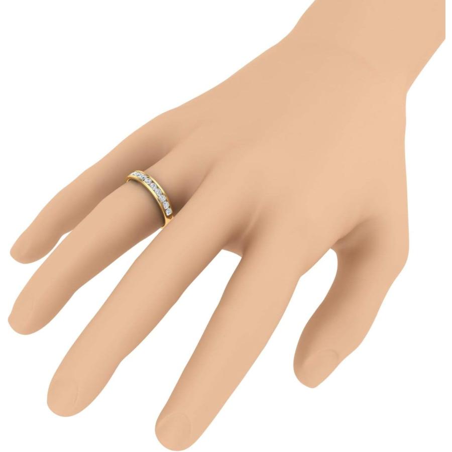 【並行輸入品】1/2カラット チャネルセット ダイヤモンド 結婚指輪 14Kゴールド　_3