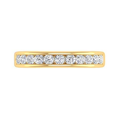 【並行輸入品】1/2カラット チャネルセット ダイヤモンド 結婚指輪 14Kゴールド　_7