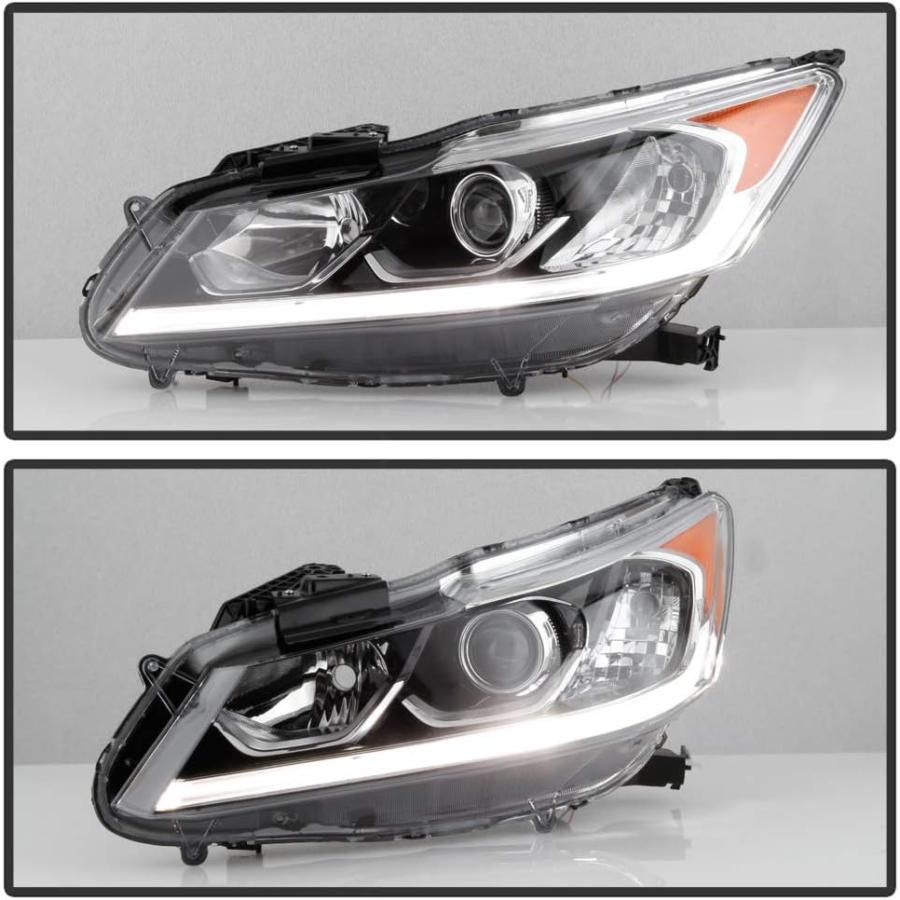 【並行輸入品】ACANII - For 2016-2017 Honda Accord EX EX-L Sport LED DRL Projector_5