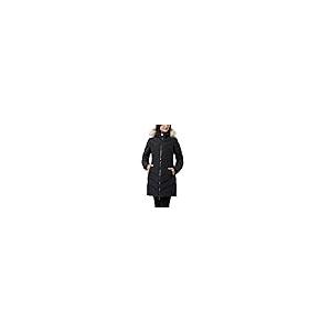 【並行輸入品】PAJAR Womens Roxy Faux Fur Trim Quilted Down Coat Black Lの画像