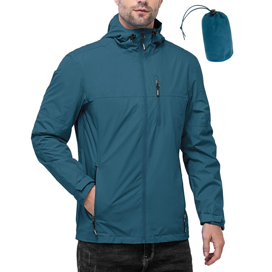 並行輸入品】Outdoor Ventures メンズ パッカブル レインジャケット