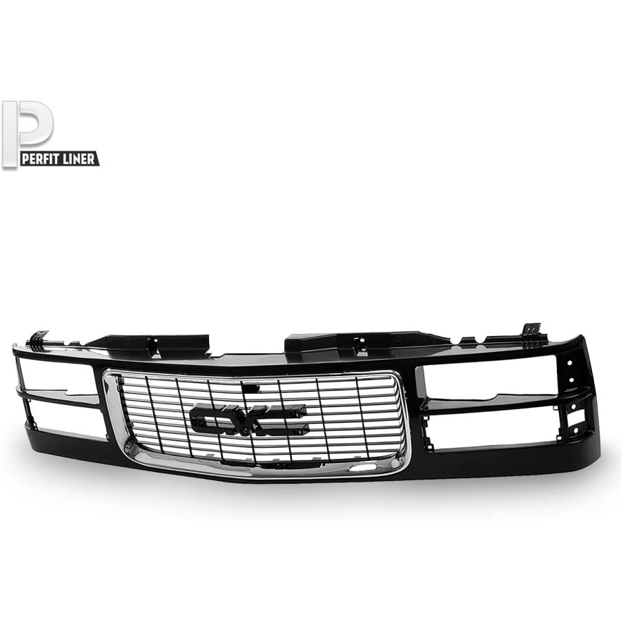 【並行輸入品】Perfit Liner フロントグリル グリル デュアルヘッドランプ 1994-2000 GMC C/K 1500 2500 3500の画像
