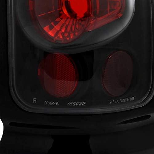 【並行輸入品】Carpartsinnovate 94-01 Dodge Ram 1500 2500 3500 ピックアップ ブラック テールライト リ_4