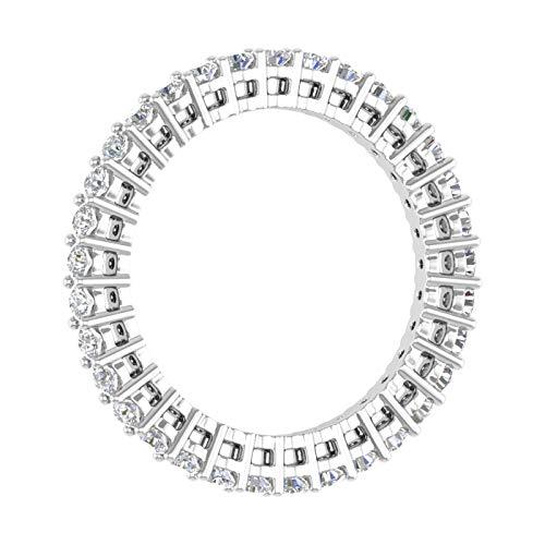 【並行輸入品】FINEROCK 1カラット ダイヤモンド エタニティ 結婚指輪 14Kゴールド, 金属 石, ホワイトダイヤモンド FINEROの画像