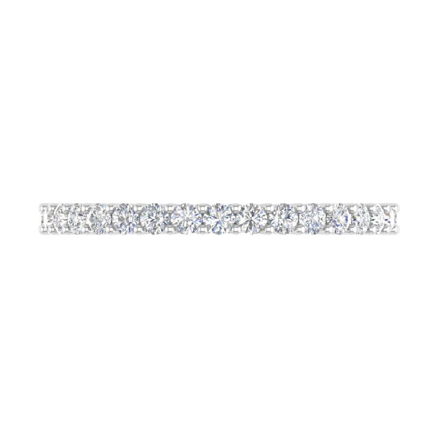 【並行輸入品】FINEROCK 1カラット ダイヤモンド エタニティ 結婚指輪 14Kゴールド, 金属 石, ホワイトダイヤモンド FINEROの画像