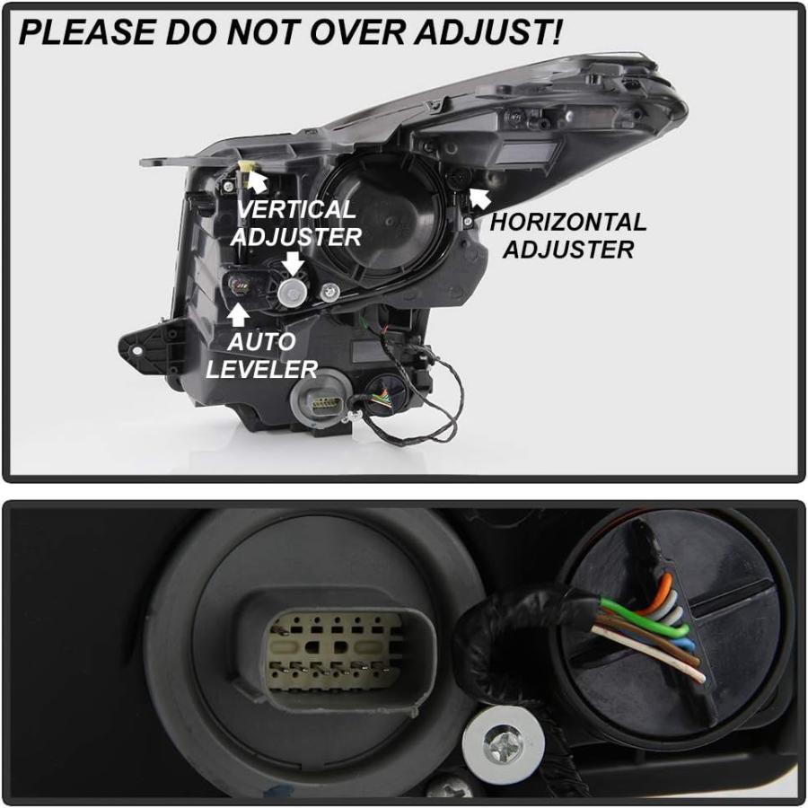 【並行輸入品】CARPART4U - [Halogen Headlights for Cadillac ATS 13-18 - OEM Style -_4