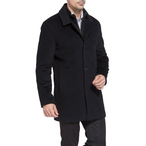 【並行輸入品】MODERM メンズ ジャスティン カシミア ブレンド カーコート (レギュラー&ビッグ&トール) US サイズ: 4X Largの画像