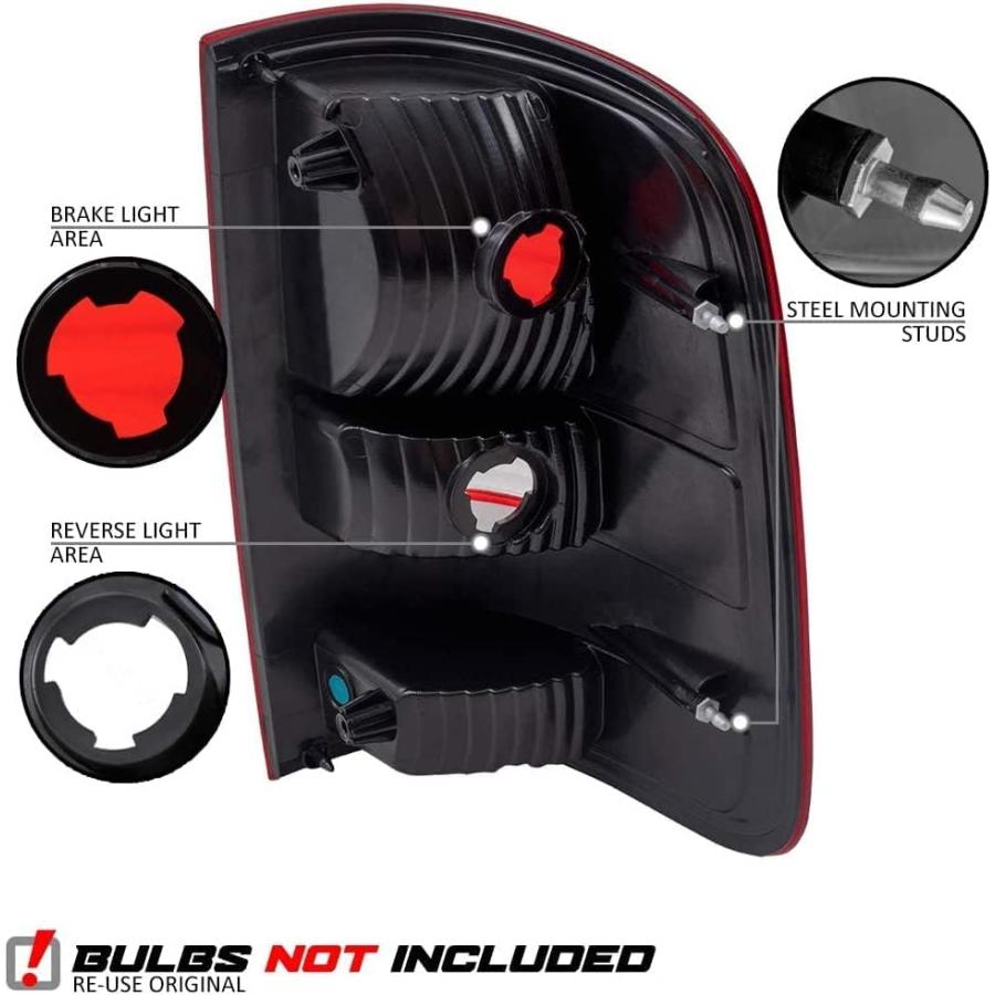 【並行輸入品】Epic Lighting OEスタイル交換用リアブレーキテールライト 2004-2008 F-150 F150 Styleside Fの画像
