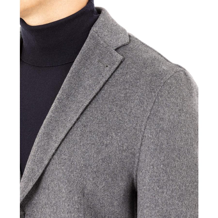 【並行輸入品】DKNY メンズ レギュラーオーバーコート US サイズ: 40R カラー: グレー DKNY mens Overcoat Wooの画像