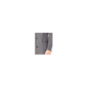 【並行輸入品】DKNY メンズ レギュラーオーバーコート US サイズ: 40R カラー: グレー DKNY mens Overcoat Wooの画像
