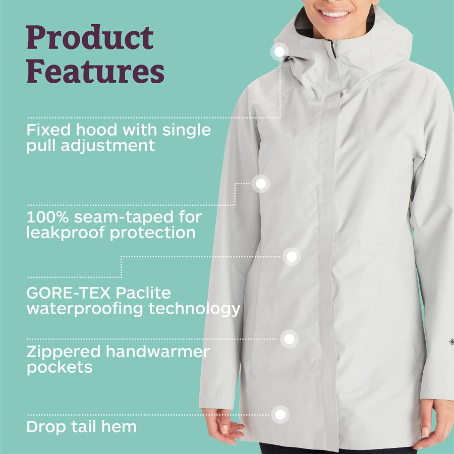 【並行輸入品】MARMOT Women’s Essential Rain Jacket | Gore tex, Lightweight, Waの画像